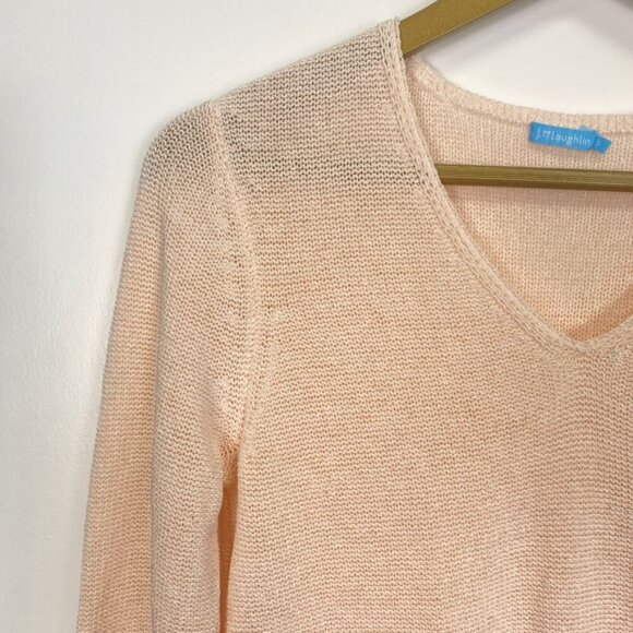 J. McLaughlin Light Pink Knit Beach Sweater - Picture 3 of 12